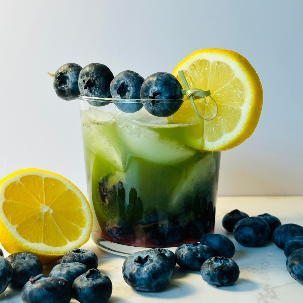Blueberry Basil Cooler